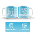 Keep Calm I'm Just A Teenager Cup/ 11oz Cup/ Coffee Cup/Design/Mug/Blue